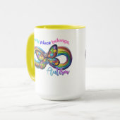 Zu jeder Seite gehören - Autismus Puzzle Tasse (Vorderseite Links)