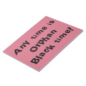 zu jeder Zeit ist Orphan Black Zeit Notizblock (angewinkelt)