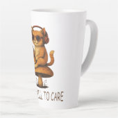 Zu kalt für Pflege - Lo-Fi Katze im Pilz Milchtasse (Rechte Ecke)