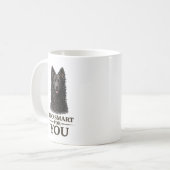 Zu klug für dich Mudi Kaffeetasse (Vorderseite Links)