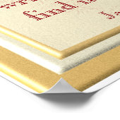 Zu kurz - Jane Austen Zitat - Kunstdruck Poster (Ecke)