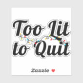 Zu lange, um aufzuhören, Weihnachtsbeleuchtung, Ge Aufkleber (Blatt)