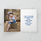 ZU LANGE VERMISST, DASS SIE KARTE HABEN (Innenseite)