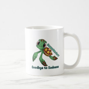 Zu langsam für Traurigkeit – Süße Schildkröten-Tas Kaffeetasse