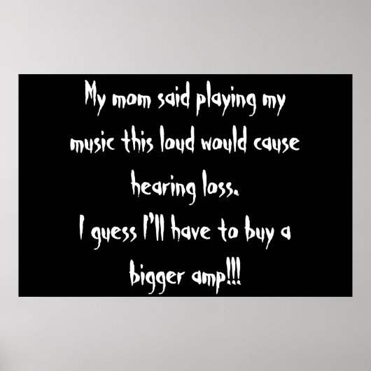 zu laut? poster (Vorne)