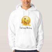 Zu lazy 2 Be Lazy - Funny Lazy Emoji Men's Hoodie (Vorderseite)