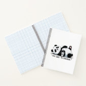 Zu lazy to function - Lazy Panda Notizblock (Innenseite)