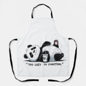 Zu lazy to function - Lazy Panda Schürze (Vorderseite)