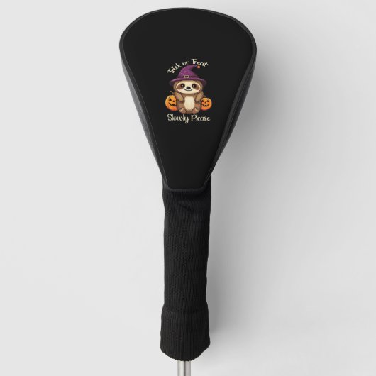 Zu lazy, um Beängstigend Niedliches Halloween Clas Golf Headcover (Vorderseite)