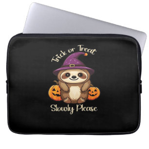 Zu lazy, um Beängstigend Niedliches Halloween Clas Laptopschutzhülle