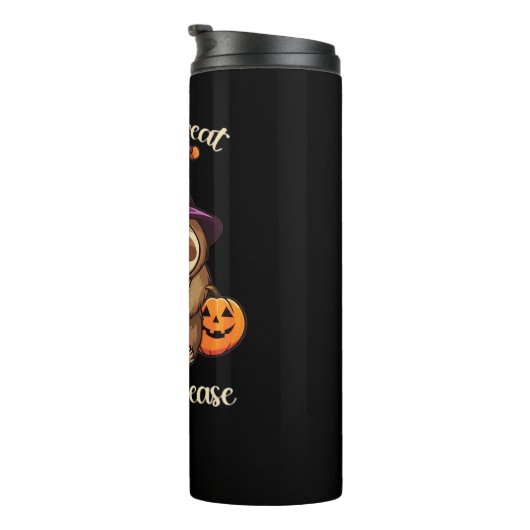 Zu lazy, um Beängstigend Niedliches Halloween Clas Thermosbecher (Nach rechts gedreht)