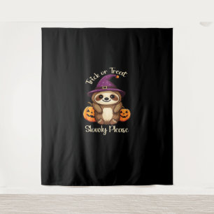 Zu lazy, um Beängstigend Niedliches Halloween Clas Wandteppich