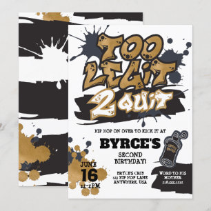 Zu Legit zum Aufhören Geburtstagseinladung Einladung