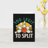 Zu Legit zur Split - Bowling Bowler Karte (Gelbe Blume)