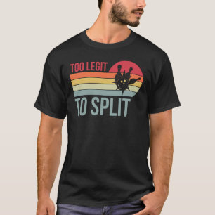 Zu legitim, um lustig Bowling Retro Vintage zu tei T-Shirt