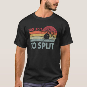 zu lehnen, um Team Bowling Vntage Retro T-Shirt zu