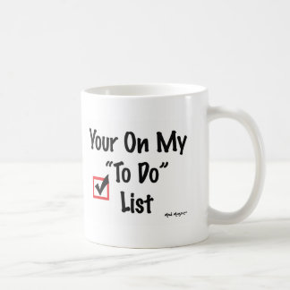 Zu Liste tun Kaffeetasse