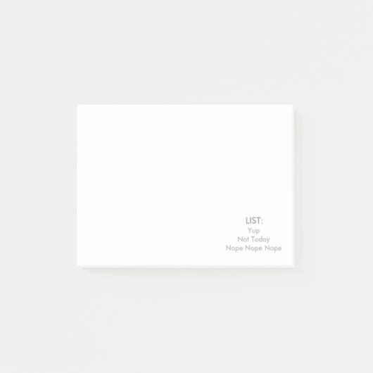 ZU LISTEN-POST-IT TUN POST-IT KLEBEZETTEL (Vorderseite)