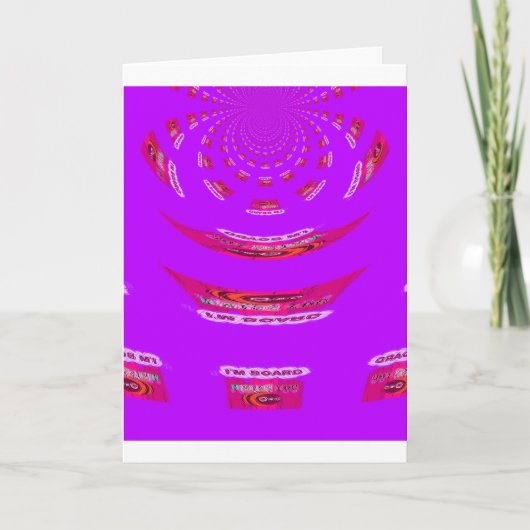 Zu lustig, ich vermisse dich, ich bin gelangweilt karte (Vorderseite)