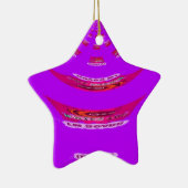 Zu lustig, ich vermisse dich, ich bin gelangweilt keramik ornament (Rechts)