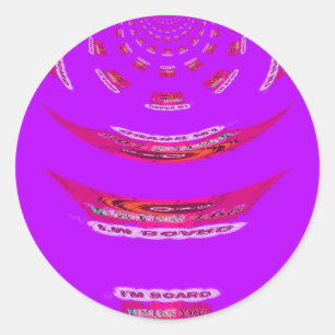 Zu lustig, ich vermisse dich, ich bin gelangweilt runder aufkleber