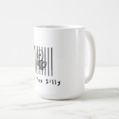 Zu lustige witzige Gans Kaffeetasse (VorderseiteRechts)