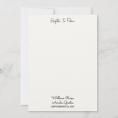 Zu Maroon Traditioneller Fall Couple Burgundy Wedd Einladung (Rückseite)