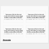 Zu McCowan (1917) 177 C 93 170 P 1100 Rechtsprechu Rechteckiger Aufkleber (Blatt)