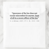 Zu McCowan (1917) 177 C 93 170 P 1100 Rechtsprechu Rechteckiger Aufkleber (Tasche)