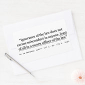 Zu McCowan (1917) 177 C 93 170 P 1100 Rechtsprechu Rechteckiger Aufkleber (Umschlag)