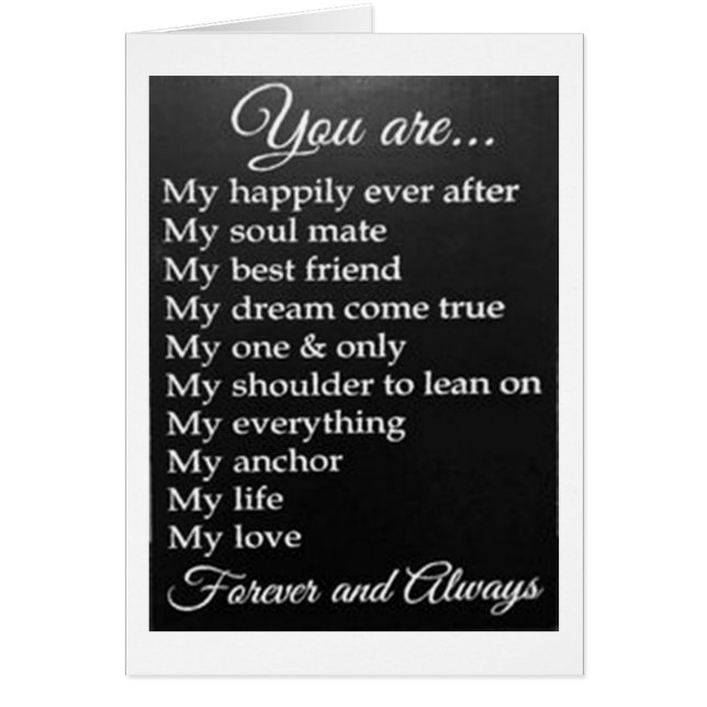 "ZU MEIN GLÜCKLICHEM JE NACHDEM" GLÜCKLICH JAHREST (Vorne)