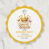 zu meinem 16. 16 . Geburtstag Geschenkanhänger (Rückseite)
