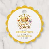 zu meinem 16. 16 . Geburtstag Geschenkanhänger (Vorderseite)