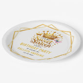 zu meinem 16. 16 . Geburtstag Pappteller (Schrägansicht)