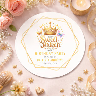 zu meinem 16. 16 . Geburtstag Runder Aufkleber