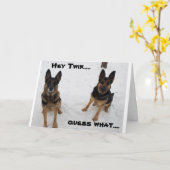 ZU MEINEM "ÄLTEREN TWIN" AUF IHRER GEBURTSKARTE KARTE (Gelbe Blume)