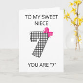 ZU MEINEM "BESONDEREN NIECE" AM GEBURTSTAG! KARTE (Gelbe Blume)