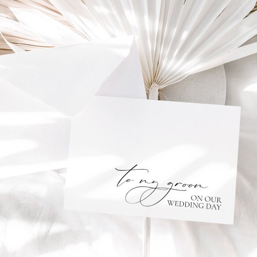 "Zu meinem Bräutigam am Hochzeitstag" Hochzeitstag