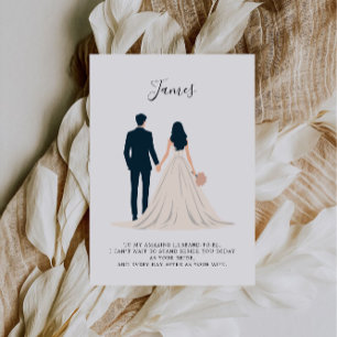 Zu meinem Bräutigam am Hochzeitstag, zu meiner Ehe Einladung