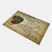 Zu meinem Brieftücher Doormat, Liebe-Zitate Fußmatte (Schrägansicht)