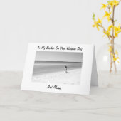 ZU MEINEM BROTHER AUF IHREM WOEDTAG KARTE (Gelbe Blume)