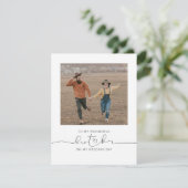 Zu meinem Bruder am Hochzeitstag Niedliches Foto (Stehend Vorderseite)