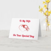 ZU MEINEM **EHEFRAU** GLÜCKLICH GEBURTSTAG MIT LIE KARTE (Gelbe Blume)