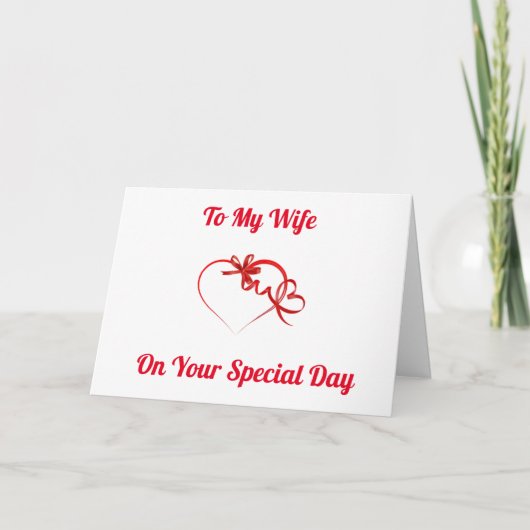 ZU MEINEM **EHEFRAU** GLÜCKLICH GEBURTSTAG MIT LIE KARTE (Vorderseite)