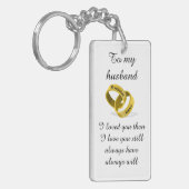 Zu meinem Ehemann - gravierte Namen - Gedicht + Schlüsselanhänger (Vorderseite links)