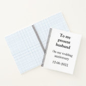 Zu meinem Ehemann Hochzeitsjubiläum Name Datum hin Notizblock (Innenseite)