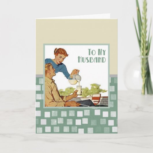 Zu meinem Ehemann Karte (Vorderseite)