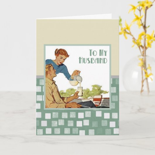 Zu meinem Ehemann Karte (Gelbe Blume)