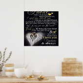 Zu meinem Ehemann | Liebe-Zitate für Ehemann| Poster (Küche)