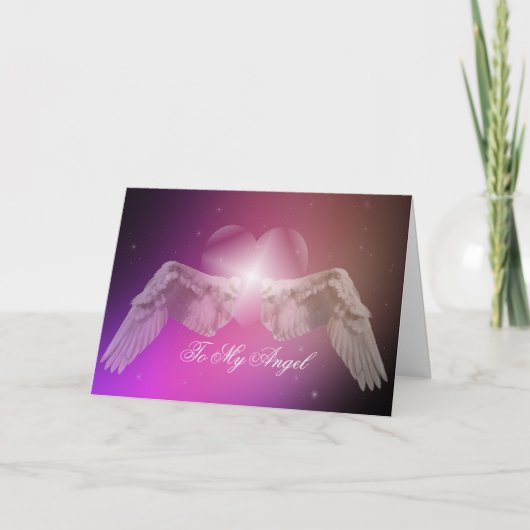 Zu meinem Engels-Valentinsgruß Feiertagskarte (Vorderseite)